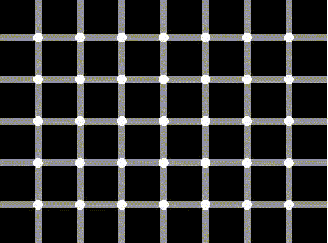 Blinking dot illusion